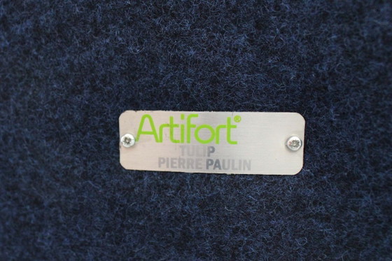 Image 1 of Juego de 4 sillas de comedor giratorias Little Tulip de Pierre Paulin para Artifort, 1965.