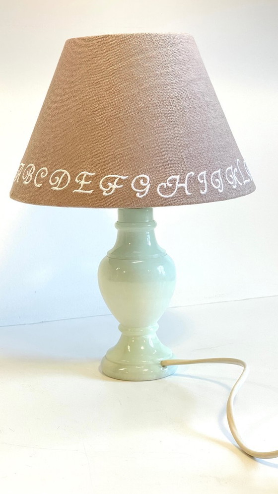 Image 1 of Vintage white marble lamp