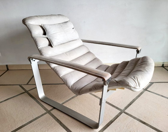 Image 1 of Pulkka chair Leather vintage 60, Ilmari Lappalainen para ASKO