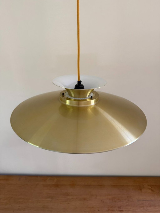 Vintage dänischer Goldanhänger – Stil Louis Poulsen – Anhänger im dänischen Design