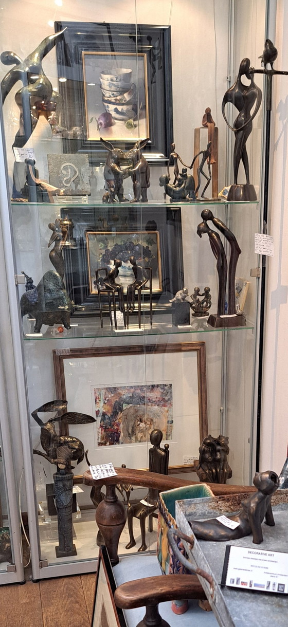 Image 1 of Scultura in bronzo "Connessi", uomo e donna insieme