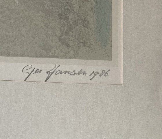 Image 1 of Ger Jansen (1936) Serigrafía Criatura fabulosa 2 1986