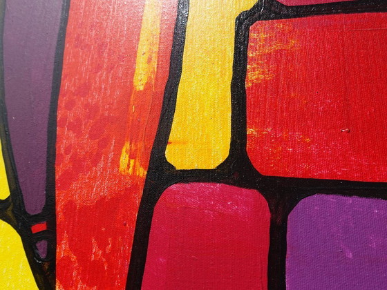 Image 1 of Abstractie A1369 - abstract schilderij XXL