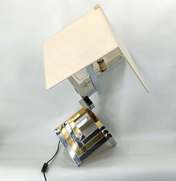 Image 1 of Grande lampe de table géométrique de Lumica, Espagne, années 1970