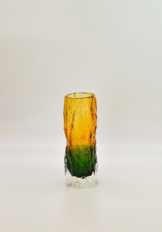 Image 1 of Vaso in vetro di corteccia della metà del secolo scorso - 1970 Design giapponese di Tajima