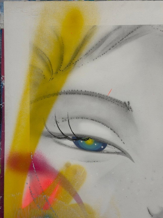 UTOPIA - Vandal White Précious - Tela d'artista incorniciata, Dipinti e disegni, Carta, Altro, Bianco, Modern (foto 11 di 15)