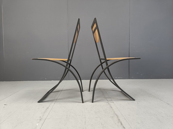 Image 1 of Sinus Dining Chairs By Karl Friedrich Förster For Kff, 1990S, Set Of 8