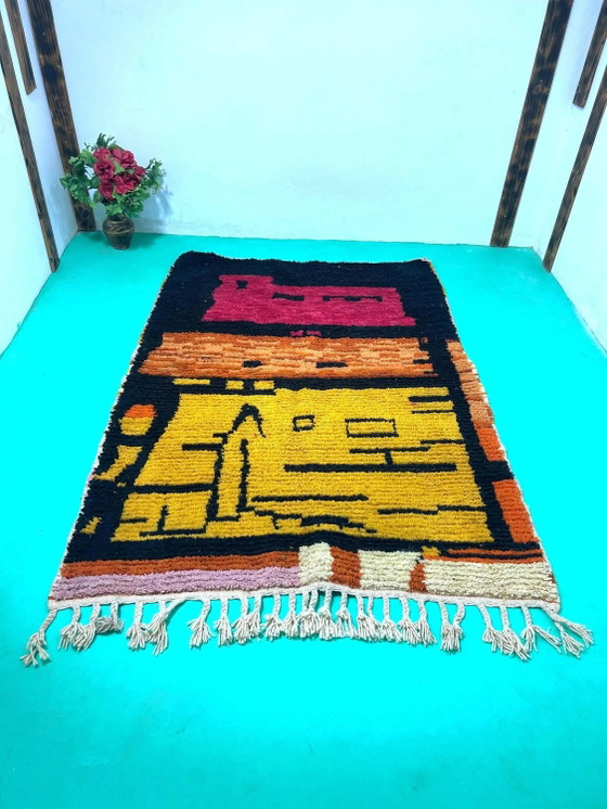 Einzigartiger marokkanischer Teppich aus Naturwolle 3x2 m – Teppiche & Läufer, Wool (photo 3 of 11)