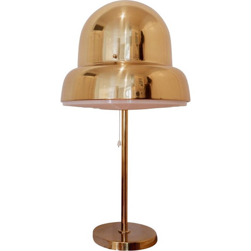 Lámpara de mesa de mediados de siglo en latón macizo de Eje Ahlgren para Bergboms, 1950
