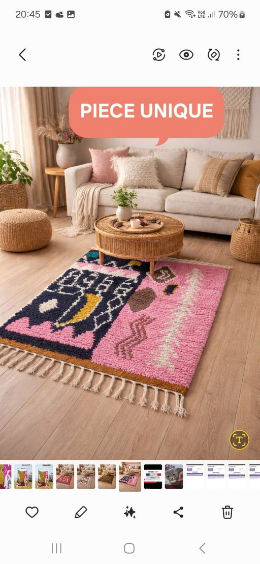 Berber Rug 💯Natural Wool