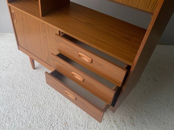 Raumteiler im Mid-Century-Modern-Stil, Wandelement von Schreiber, 1960er Jahre – Wandschrank, Wood (photo 5 of 7)