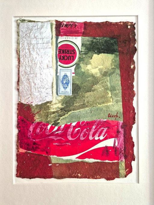 Herman Van Der Werf, technique mixte sur carton, signée et datée 1998