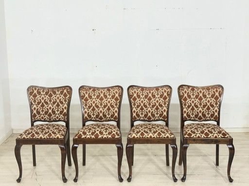 Lot de 4 très belles chaises Chippendale, chaises de salle à manger, chaises de cuisine, chaise de salle à manger vintage