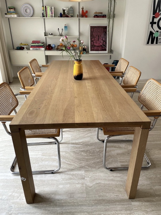 Image 1 of Arco Essenza Table de salle à manger en chêne massif - 240x90 cm