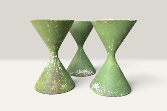 3 x Diabolo planters by Willy Guhl for Eternit – Plant pot, Other (photo 3 of 15)