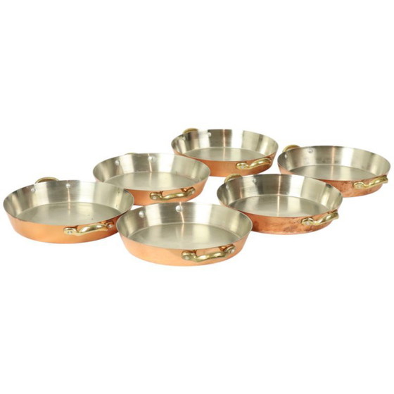 Image 1 of Set di 6 pentole in rame