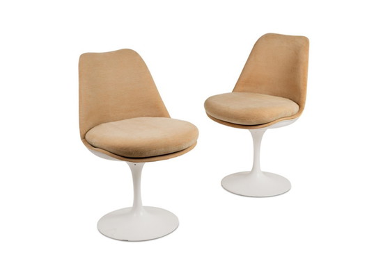 Image 1 of Eero Saarinen, per Knoll, Serie di 8 sedie "Tulip". Anni '70