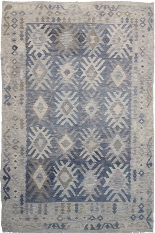 Original Old Style Kelim Afghan 304 X 195 Cm Top Zustand