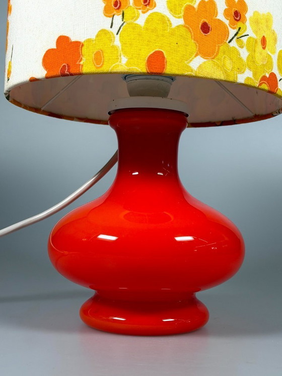 Image 1 of 1960s/70s Table Lamp, Glass, Mid-Century Space Age Design