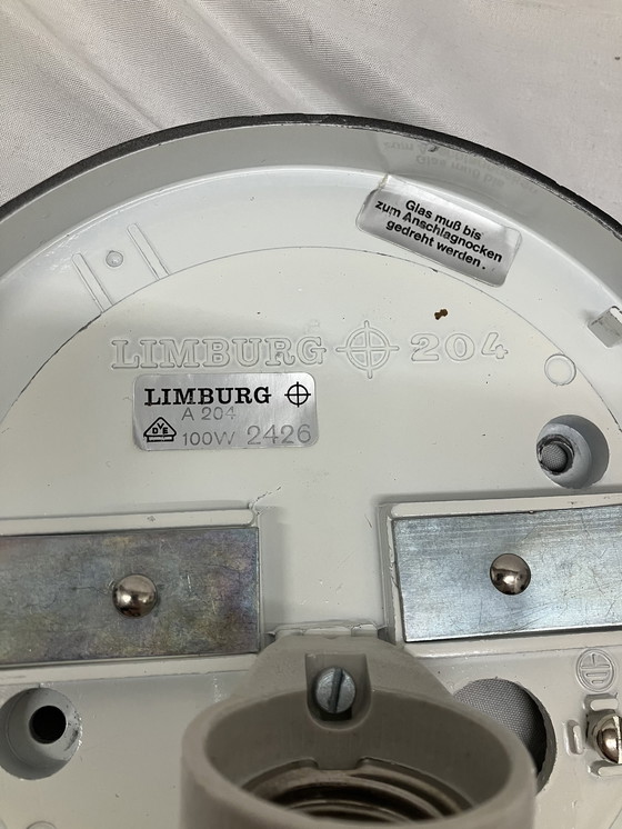 Image 1 of Plafonnier vintage en verre glacé Helena Tynell Glashütte Limbourg