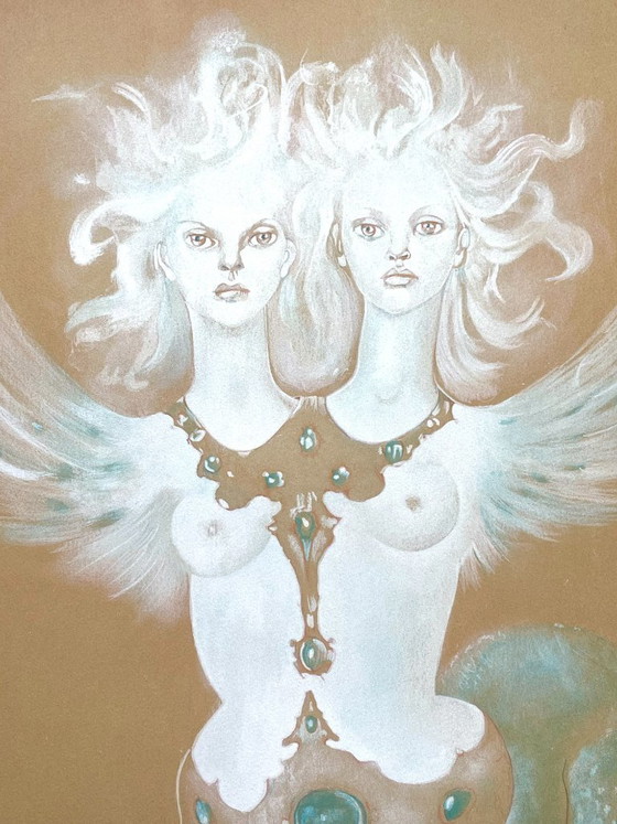 Image 1 of Leonor Fini – Surrealist Sphinx (rare lithograph)