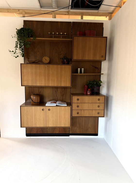 Image 1 of Vintage XL modular walnut wall system '80