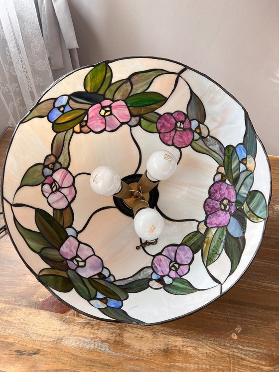 Image 1 of Lámpara de techo estilo Tiffany, luminaria, lámpara colgante de vidrieras, Art Nouveau