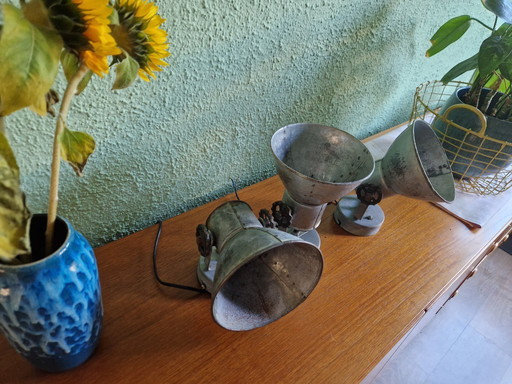 Industrial metal lamps 3x