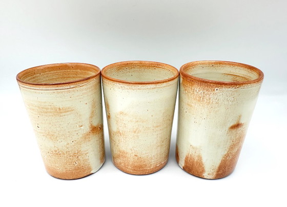 Image 1 of Set di bevande con caraffa in ceramica e 6 tazze Studio