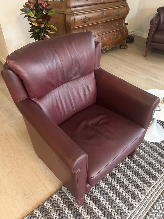 Leolux Jacaranda 2.5-seater leather sofa and armchair. – 2 seaters (photo 5 of 8)