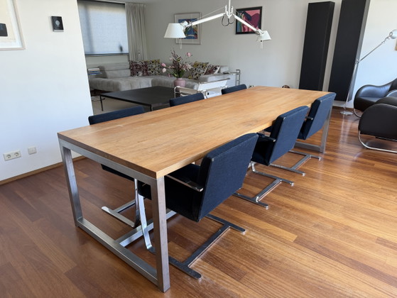 Image 1 of Set van 6 originele Knoll Brno stoelen, Ludwig Mies Van der Rohe.