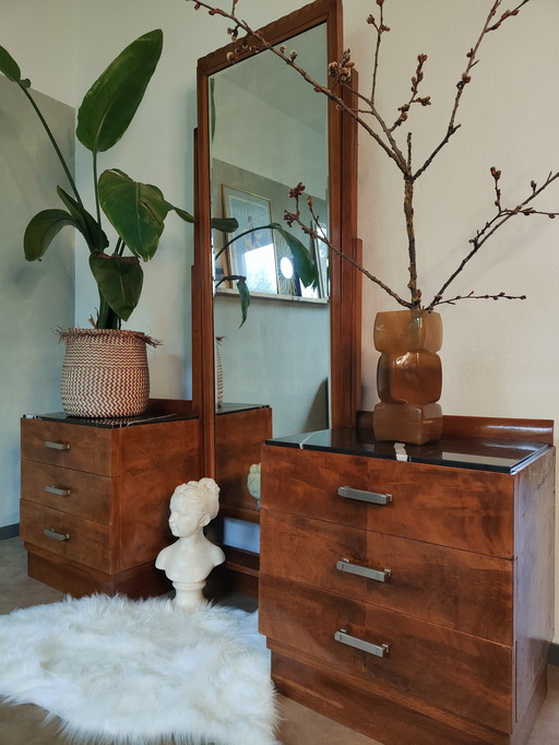 Meubles de chambre à coucher, coiffeuse Art déco