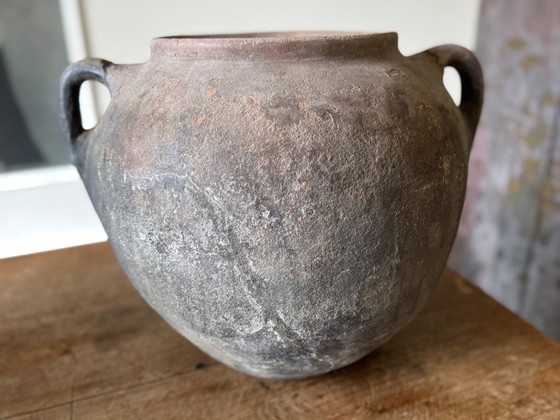 Image 1 of Antiker großer französischer Krug mit schöner Patina