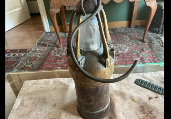 Antique Miner's Lamp – Table lamps, Glass, Metal (photo 3 of 5)