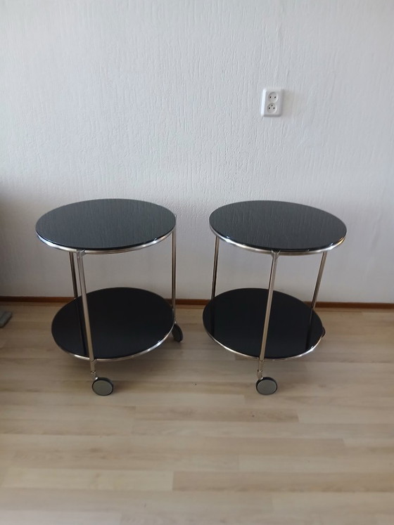 Image 1 of Ensemble de tables d'appoint / chariots de service - Ehlen Johansson - Vintage