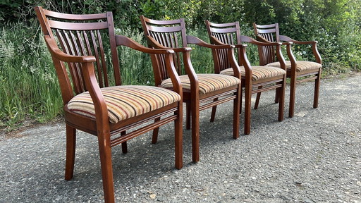 4 Bannink Jugendstil Eetkamer Armstoelen