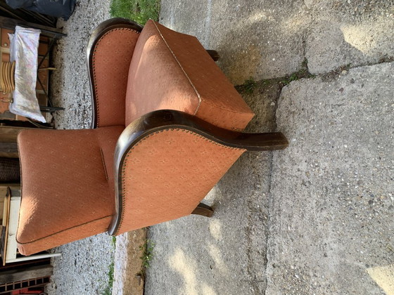 Set of Hungarian Art Deco Armchair, 1930s (photo 6 of 6)