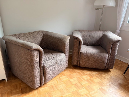 Fauteuils Franz Wittmann Hochbarett, paire – Textile