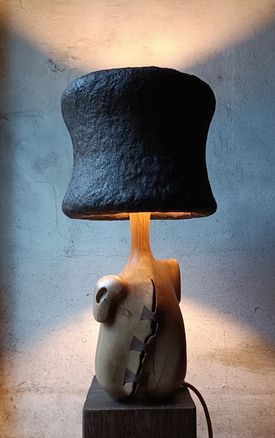 Designer lamp in solid oak – retroDom, Table lamps, Wood (photo 9 of 12)