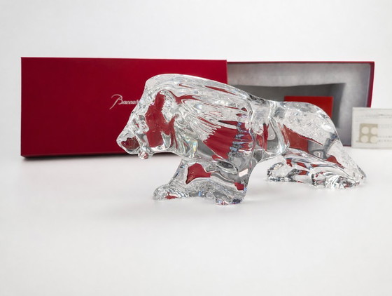 Image 1 of Baccarat - Sculpture, Lion - 27 cm - Crystal