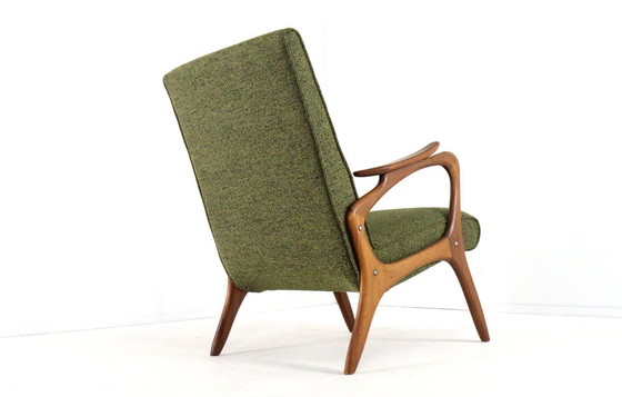 Image 1 of fauteuil vintage rembourré style milieu du siècle