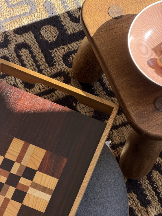 Image 1 of Vintage Timber Grid Tray or Inlaid Tray in Danish Design