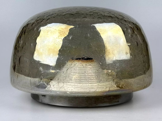 Image 1 of 60s 70s plafondlamp Plafoniere Flush Mount Böhmer Leuchten Duitsland Glas