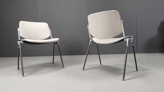 Image 1 of Vintage Dsc 106 Side Chairs By Giancarlo Piretti For Castelli, Set Of 6