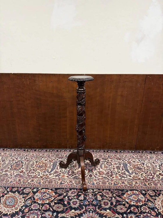 Classic english pied de stalle plant stand, Side tables, Brown, Chesterfield (photo 3 of 11)