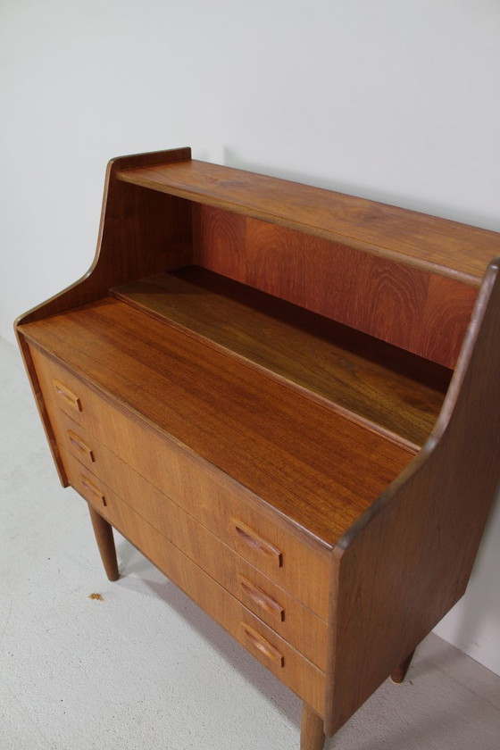 Image 1 of Vintage secretaire, bureau, wandkast Deens Design