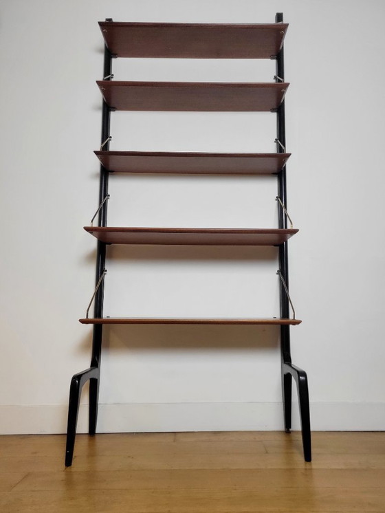 Image 1 of Unité murale modulable vintage par Louis van Teeffelen pour Wébe