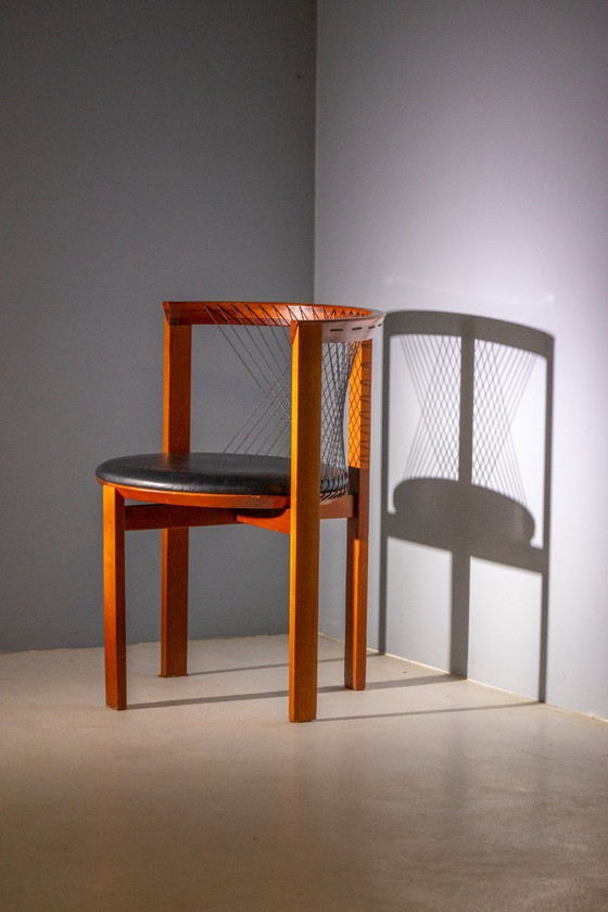 Image 1 of String Chairs by Neils Jørgen Haugesen for Tranekaer, 1980s (Set of 8)