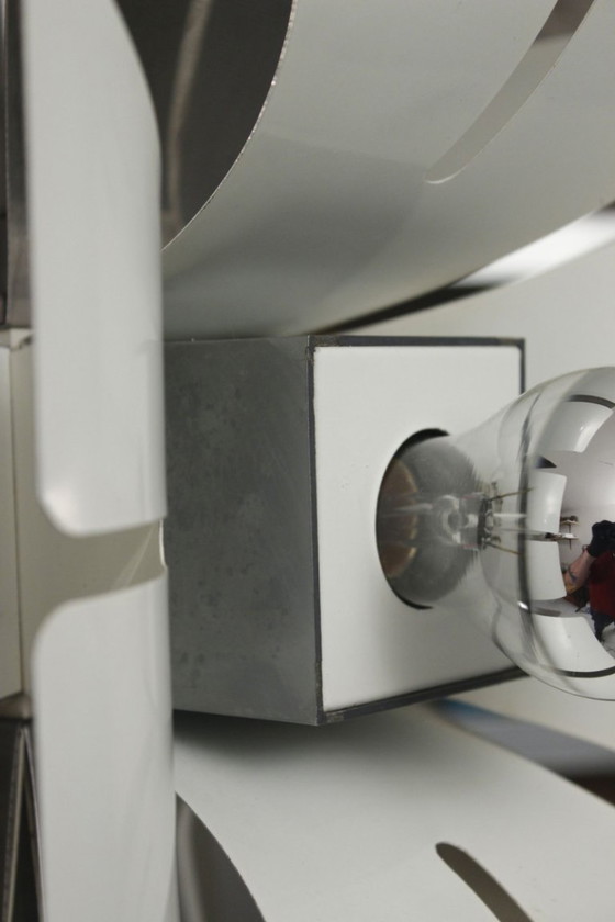 Image 1 of Zonca Illuminazione - Imposant lustre Space Age chromé design Italien 1970s