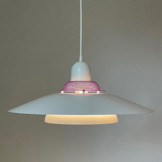 Image 1 of Jeka vintage Deens design LAMP Mid Century wit paars